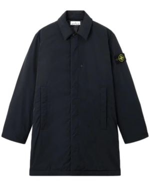 Stone Island Single-Breasted Coats - Azul