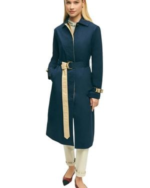 Brooks Brothers Trench Coats - Blue