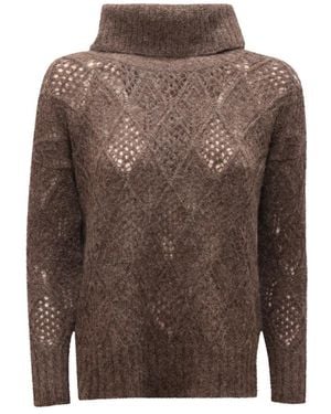 D.exterior Turtlenecks - Brown