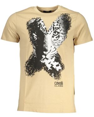 Roberto Cavalli T-Shirts - Natural