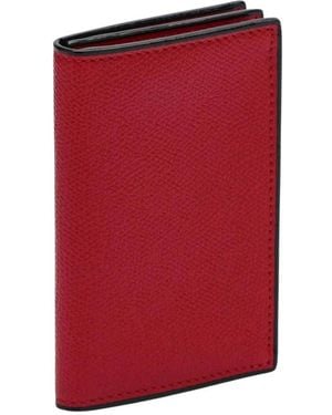 Valextra Wallets & Cardholders - Red