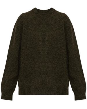 Jil Sander Pullover Mit Rundhalsausschnitt Aus Wolle - Grün