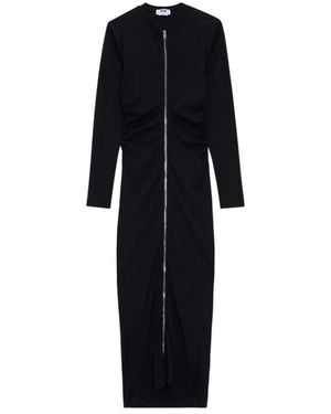 MSGM Kleedjes ,Zwart ,Maxi-Jurk