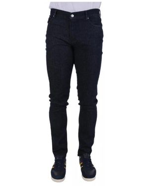 Trussardi 370 Close Slim Tapered Jeans - Blauw
