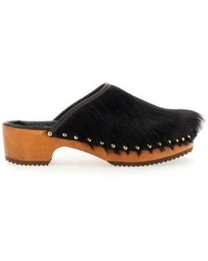 Jejia Norma Teddy Clogs - Zwart