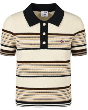 CASABLANCA Polo Shirts - Natural