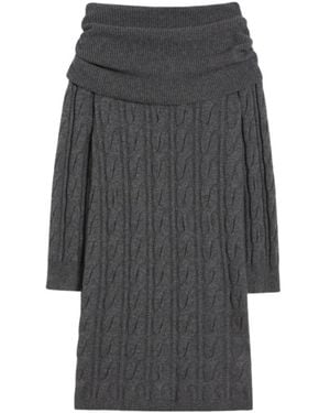 Max Mara Elegante Kleider Kollektion - Grau