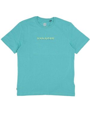 Element Ameisen Marsch Tee Crew Neck T-Shirt - Blau