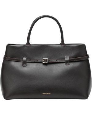 MANU Atelier Tassen ,Bruin ,Leer Le Cambon 35 - Zwart
