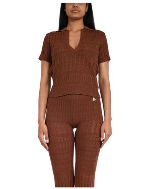 Akep V-Neck Truien - Bruin