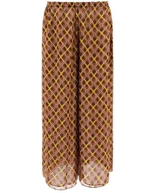 Bode Wide Pants - Brown