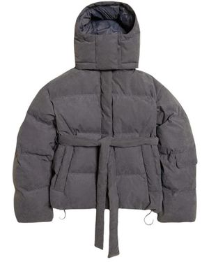 Holzweiler Jassen ,Grijs ,Leer Steilia Brushed Down Jkt