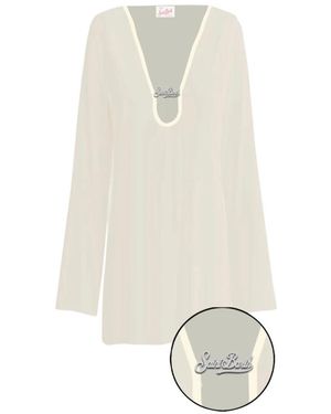 MC2 Saint Barth Gretah Plate Georgette Tunic - Wit