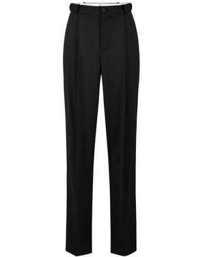Elisabetta Franchi Straight Trousers - Black