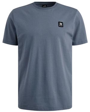 Vanguard Katoenen T-Shirt Met Korte Mouwen - Blauw