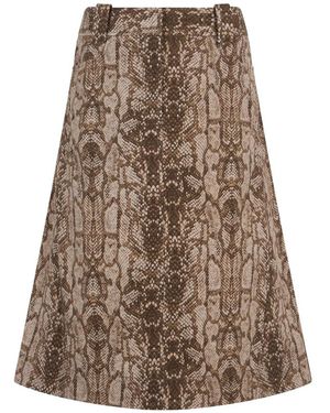 Alberta Ferretti Midi Skirts - Marrón