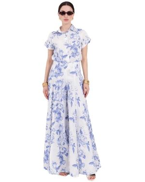 Windsor. Wide Trousers - Blu