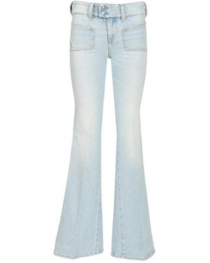 DIESEL D-Hush Bootcut Jeans - Blauw