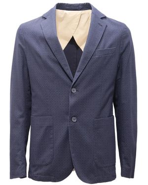 Alpha Studio Musterjacke Made - Blau