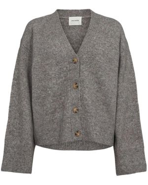 Sofie Schnoor Truien & Vesten ,Grijs ,Leer Cardigans