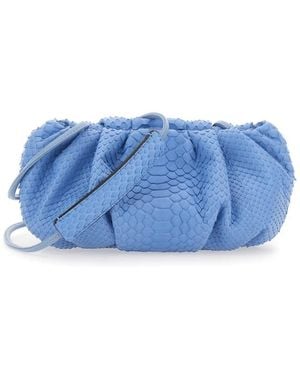 Biaggini Tassen ,Blauw ,Suède Pillow Mini Clutch