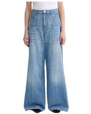 Munthe Wide Jeans - Blauw