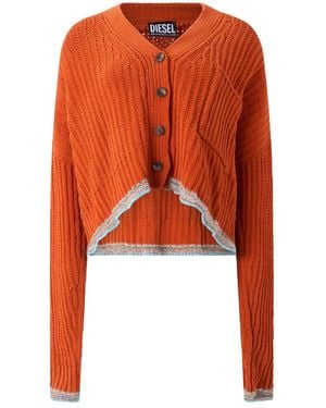 DIESEL Cardigans - Naranja