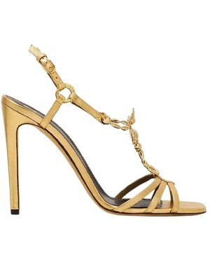 Maison Skorpios High Heel Sandals - Metálico