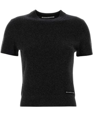 T By Alexander Wang Round-Neck Knitwear - Black