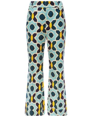 La DoubleJ Wide Trousers - Blu