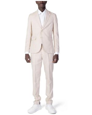 MULISH Single Breasted Suits - White
