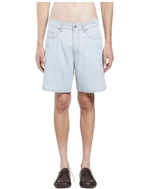 Versace Short Denim Chambray - Blauw