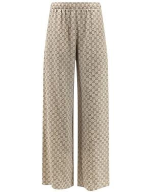 Gucci Wide Trousers - Natural