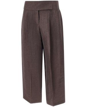 HUGO Wide Trousers - Marrón