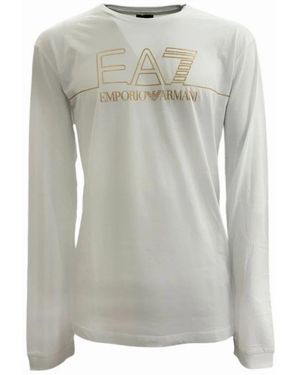 EA7 Long Sleeve T-Shirts - Grey