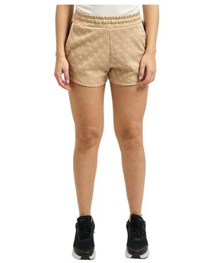 Guess Korte Broeken ,Katoen 4G Jacquard Shorts - Naturel