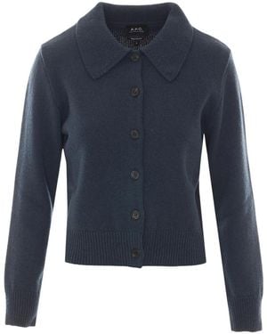 A.P.C. Cardigans - Bleu