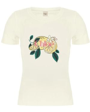 Chloé Tops ,T-Shirt - Wit