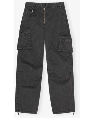 Ganni Wide Trousers - Gris