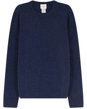 Alysi Round-Neck Knitwear - Blu