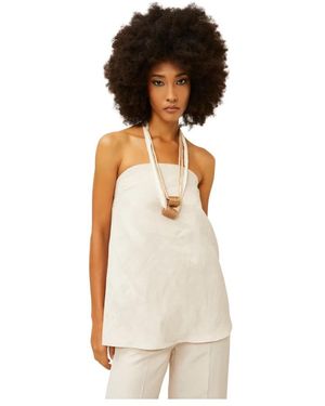 Souvenir Clubbing Sleeveless Tops - Bianco