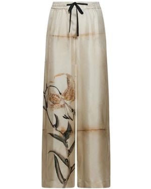 Pierre Louis Mascia Wide Trousers - Natural