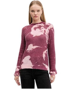 Desigual Gebreide Trui Met Patroon - Rood