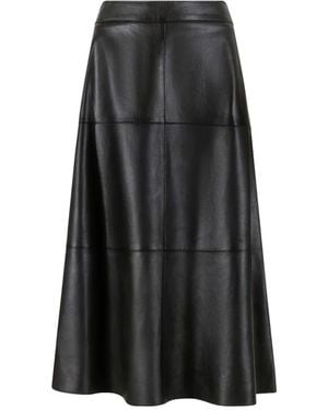 P.A.R.O.S.H. P.A.R.O..H. ,Rokken ,Bruin ,Leer Maciock 26 Rok - Zwart