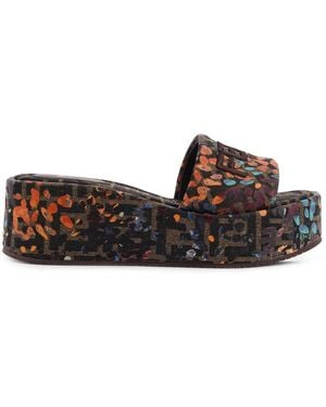 Fendi Wedges - Brown