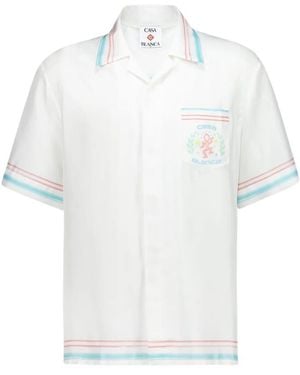 CASABLANCA Short Sleeve Shirts - White