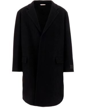 Valentino Garavani Single-Breasted Coats - Zwart