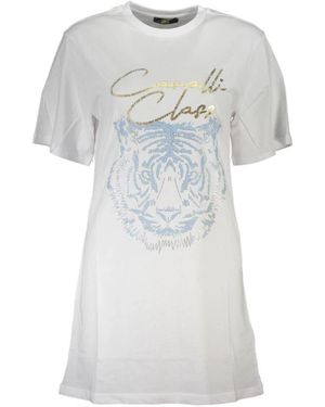 Roberto Cavalli Short Dresses - White