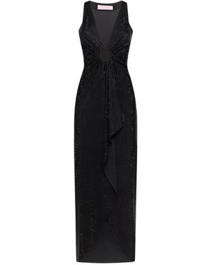 Twentyfourhaitch Gowns - Black