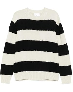 Seven Gauge Round-Neck Knitwear - Noir